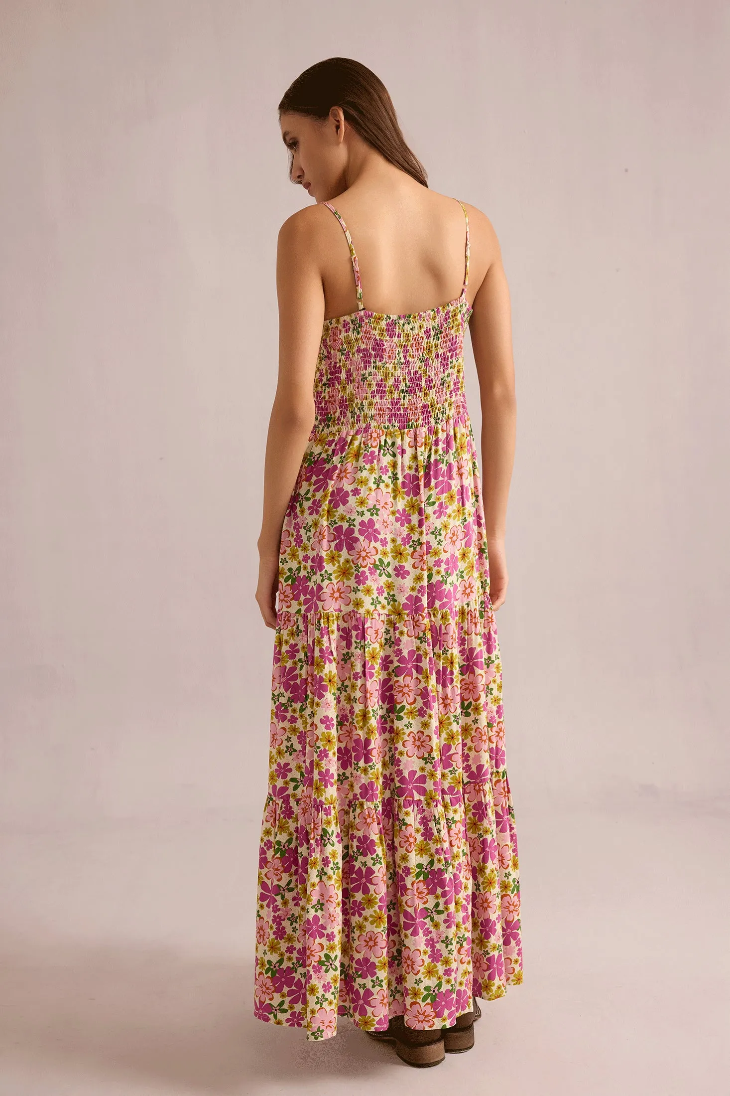 Jocelyn Joy Floral Dress In Pink sold by Myra Bag product image thumbnail 5