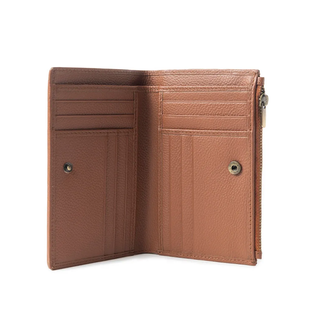 Pastel Desert Sunrise Wallet In Brown and Yellow sold by Myra Bag product image thumbnail 4