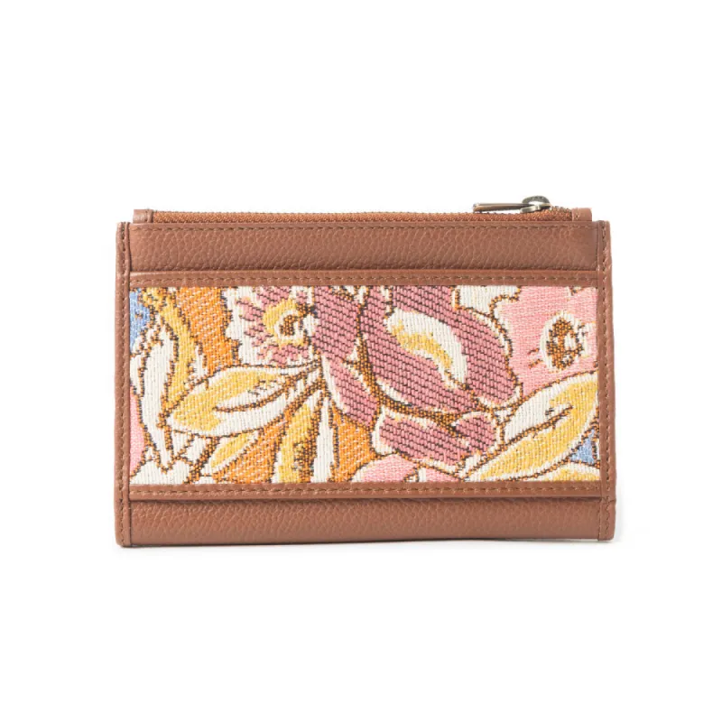 Pastel Desert Sunrise Wallet In Brown and Yellow sold by Myra Bag