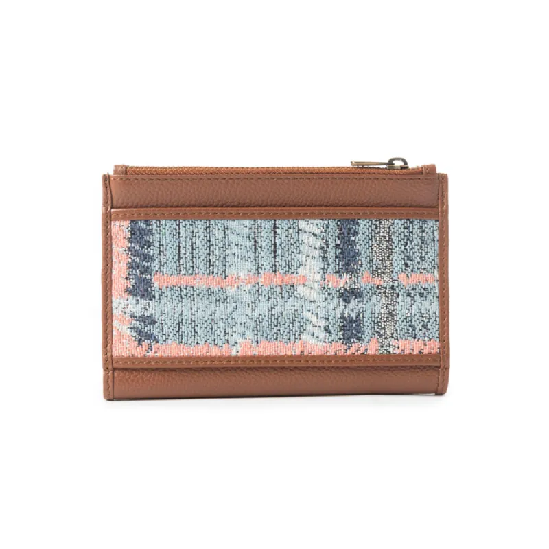 Pastel Desert Sunrise Wallet In Brown and Blue sold by Myra Bag