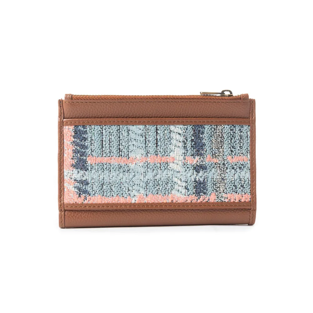 Pastel Desert Sunrise Wallet In Brown and Blue sold by Myra Bag