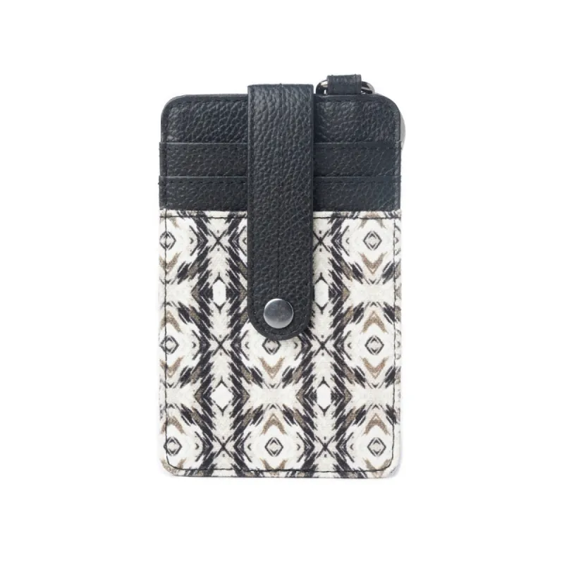 Taralongo Vista Credit Card Holder In Black and White sold by Myra Bag