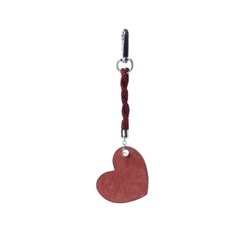 Pearls Hold My Heart Bag Charm In Red sold by Myra Bag
