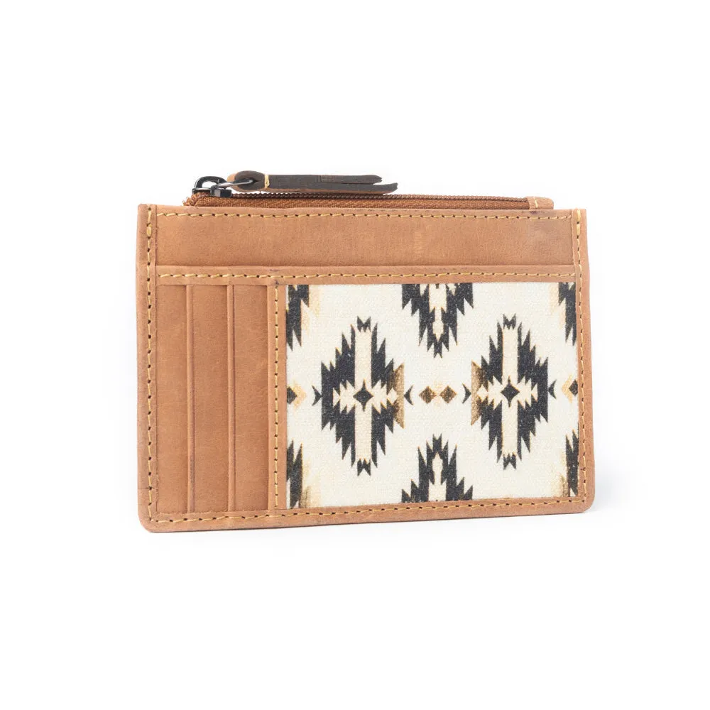 Desert Diamond Credit Card Holder In Brown and White sold by Myra Bag product image thumbnail 2