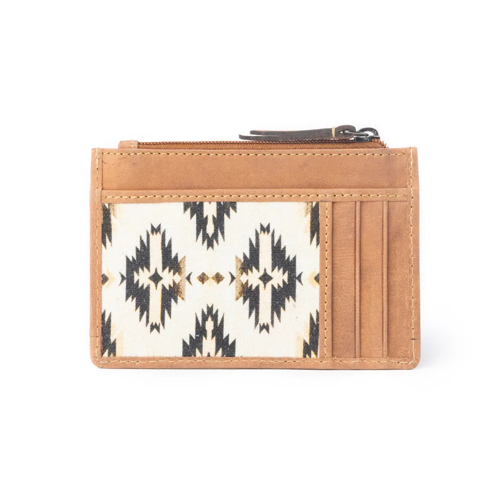 Desert Diamond Credit Card Holder In Brown and White sold by Myra Bag product image thumbnail 3