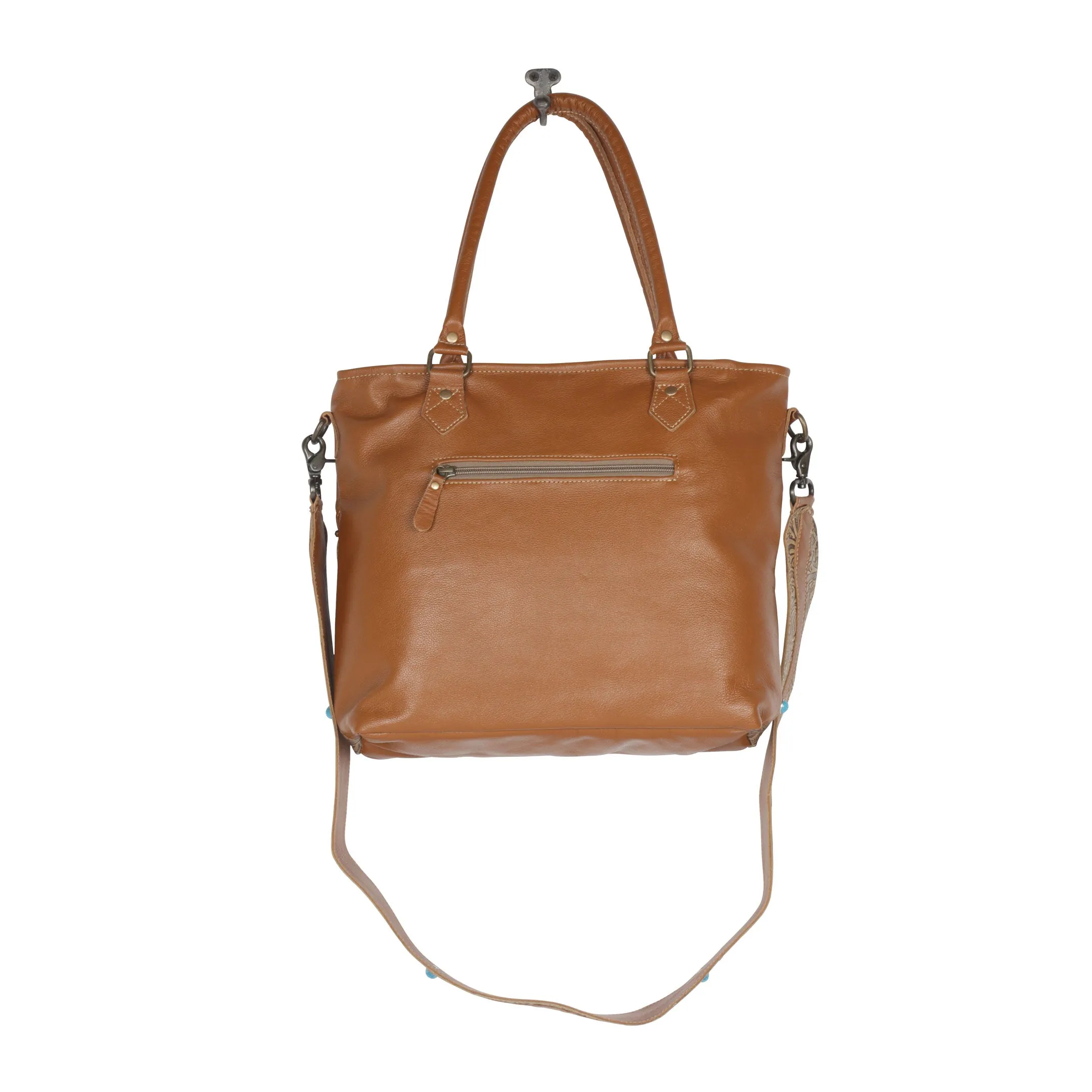 Vintage Cottegecore Leather & Hairon Bag sold by Myra Bag product image thumbnail 5