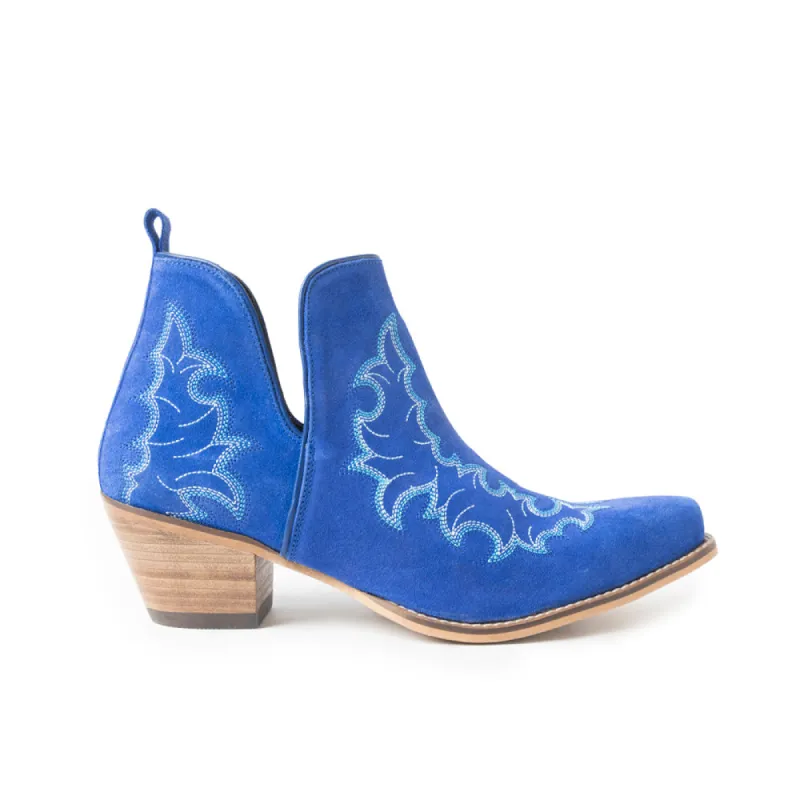 Kassie Trailhead Booties In Blue sold by Myra Bag