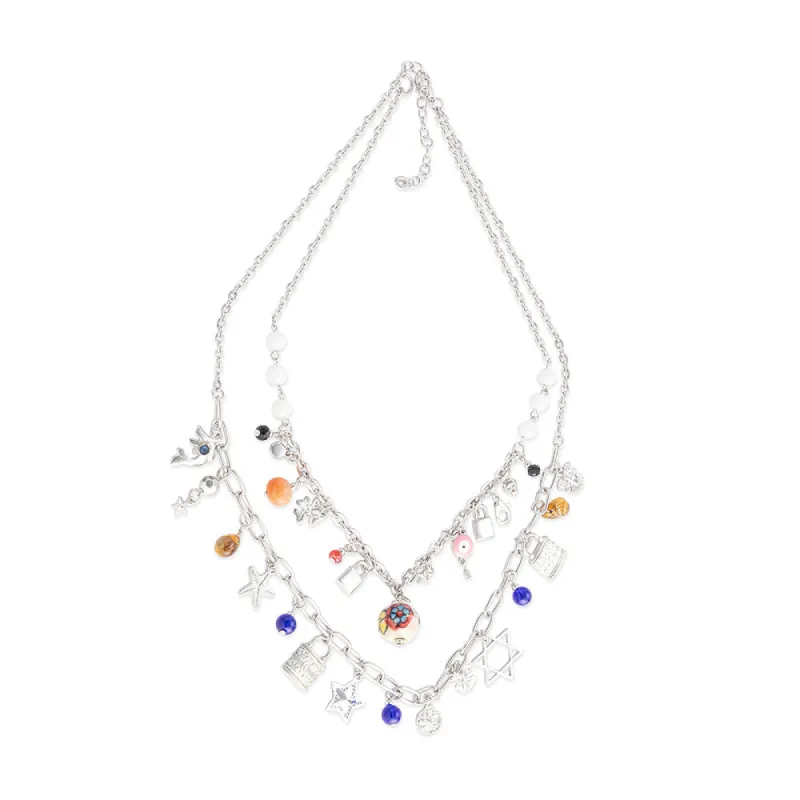 Spectrum Charms Necklace sold by Myra Bag