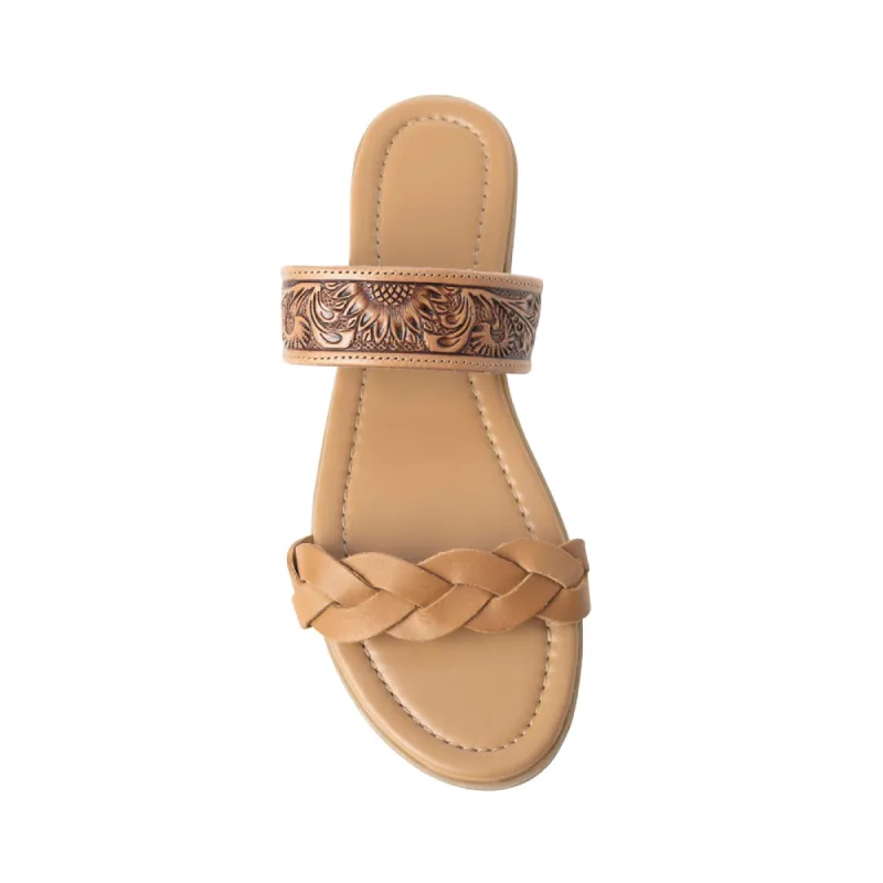 Diamond Ridge Sandals In Brown sold by Myra Bag