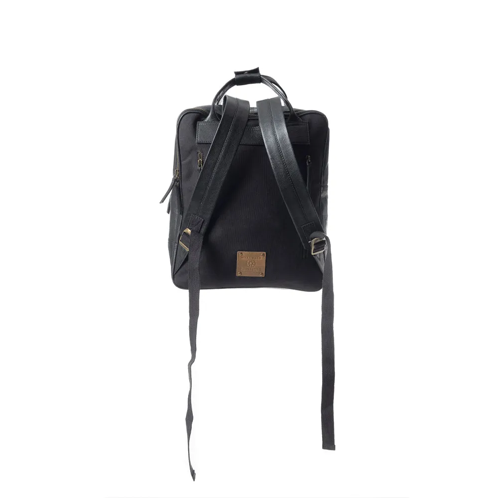 Grasslands Meadow Backpack In Black and White sold by Myra Bag product image thumbnail 3