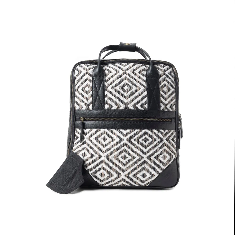 Grasslands Meadow Backpack In Black and White sold by Myra Bag product image thumbnail 4