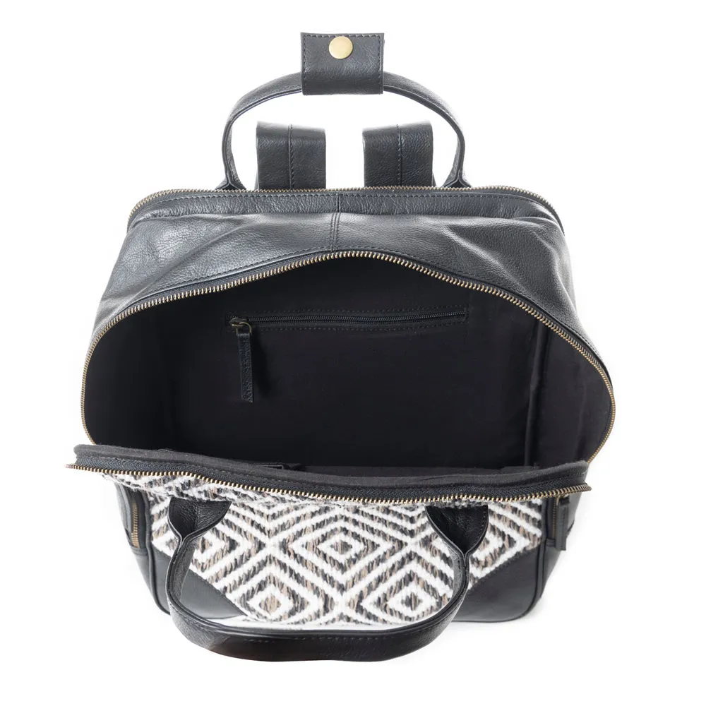 Grasslands Meadow Backpack In Black and White sold by Myra Bag product image thumbnail 5
