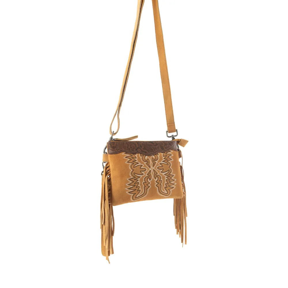 Desert Wing Crossbody Bag In Brown sold by Myra Bag product image thumbnail 3