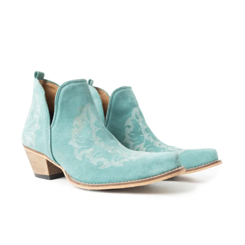Trail Runner Booties In Sky Blue sold by Myra Bag