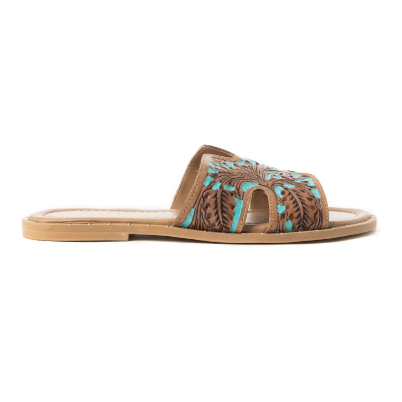 Carmina Anne Sandals In Blue sold by Myra Bag