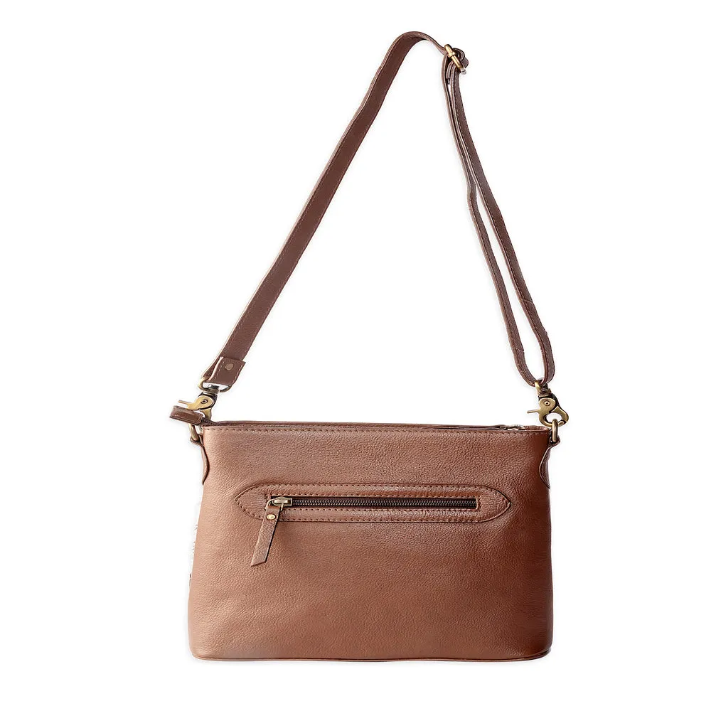 Glorious Rangelands Crossbody Bag In Brown And White sold by Myra Bag product image thumbnail 5