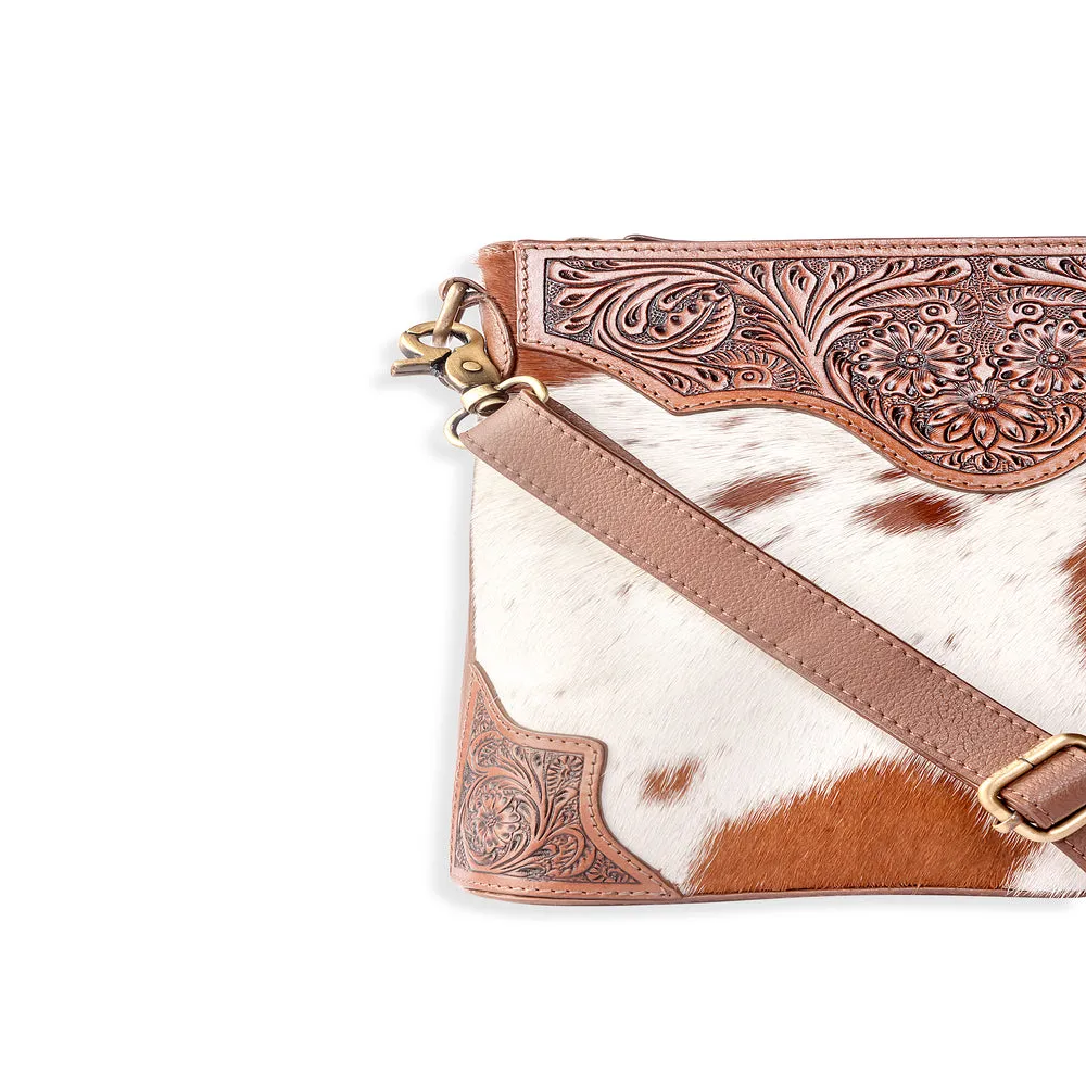 Glorious Rangelands Crossbody Bag In Brown And White sold by Myra Bag product image thumbnail 2