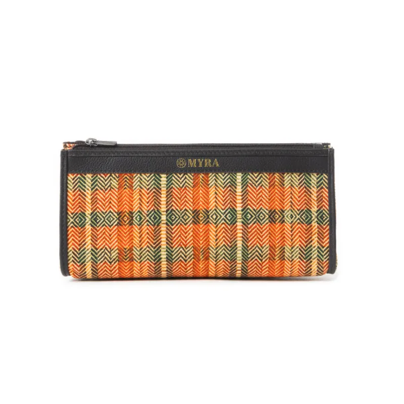 Buena Mia Multi-Pouch Bag In Black & Orange sold by Myra Bag