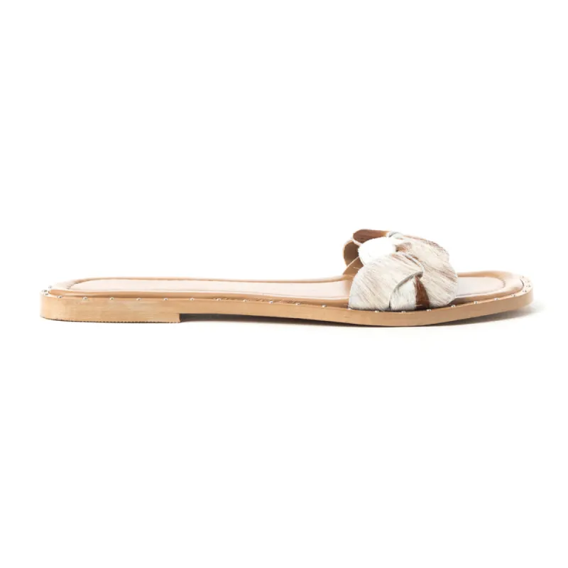 Pearline Sandals In Brown and White sold by Myra Bag