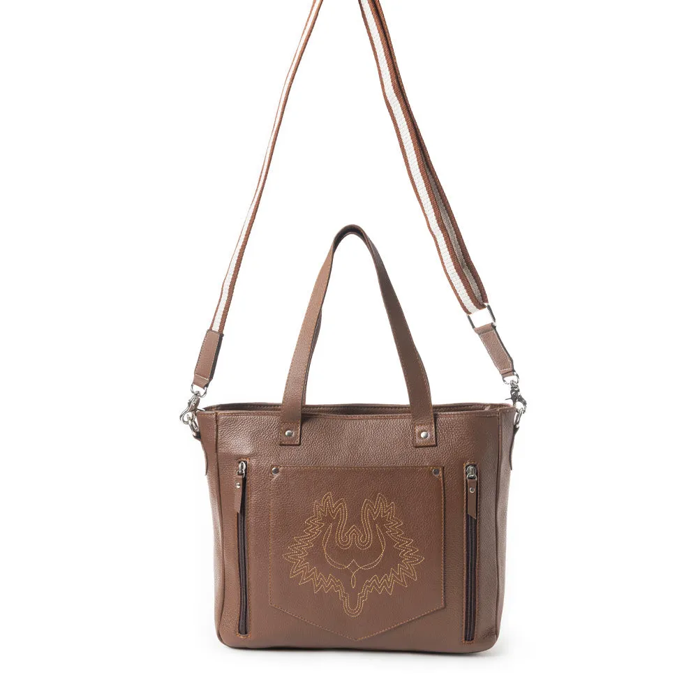 Pueblo Visions Concealed Carry Bag In Brown sold by Myra Bag product image thumbnail 4