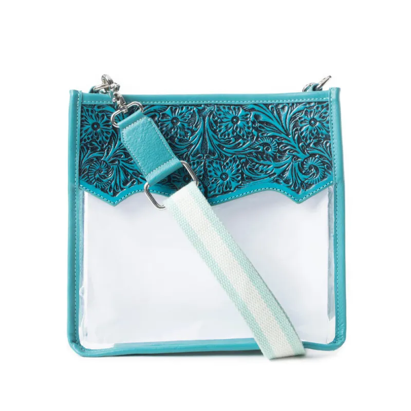 Pearlton Prairie Clear Bag In Blue sold by Myra Bag