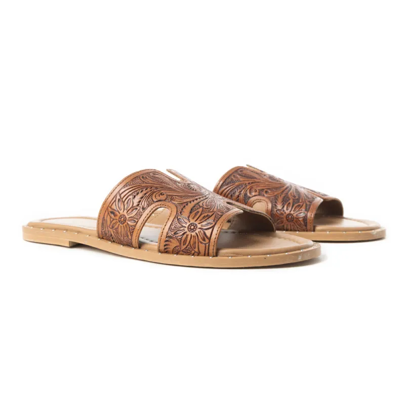 Carmina Anne Sandals In Dark Brown sold by Myra Bag