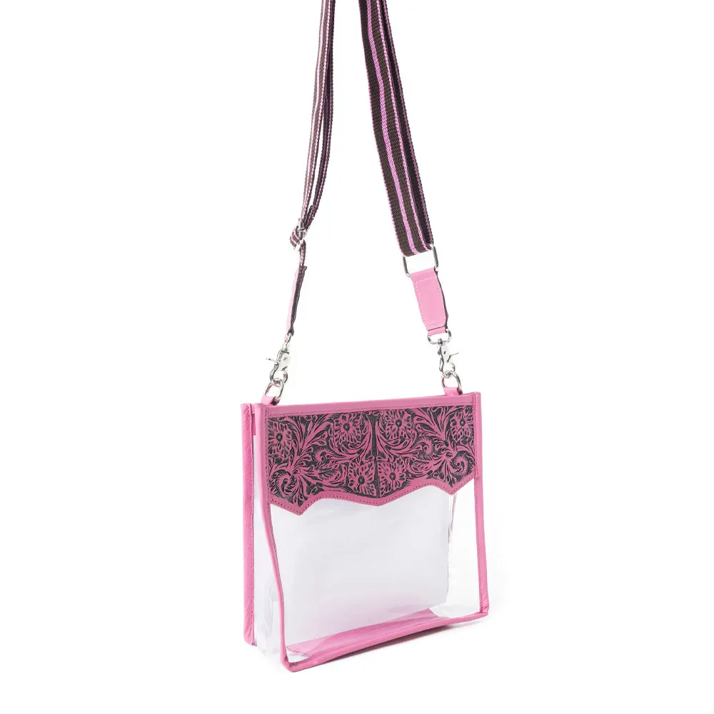 Pearlton Prairie Clear Bag In Pink sold by Myra Bag product image thumbnail 4
