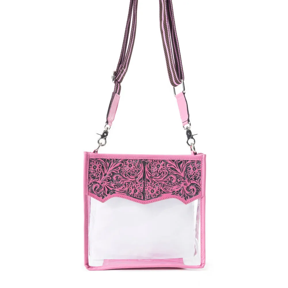 Pearlton Prairie Clear Bag In Pink sold by Myra Bag product image thumbnail 3