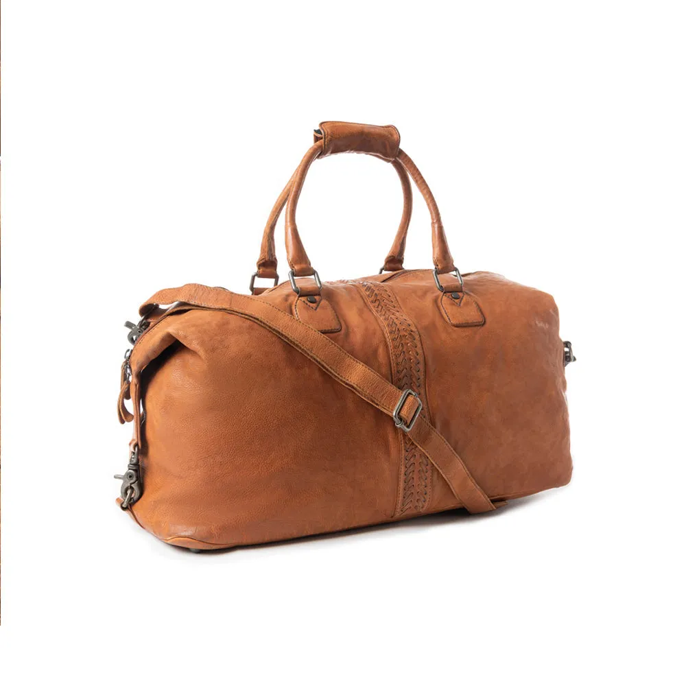 Prairie Wrangler Duffel In Brown sold by Myra Bag product image thumbnail 2