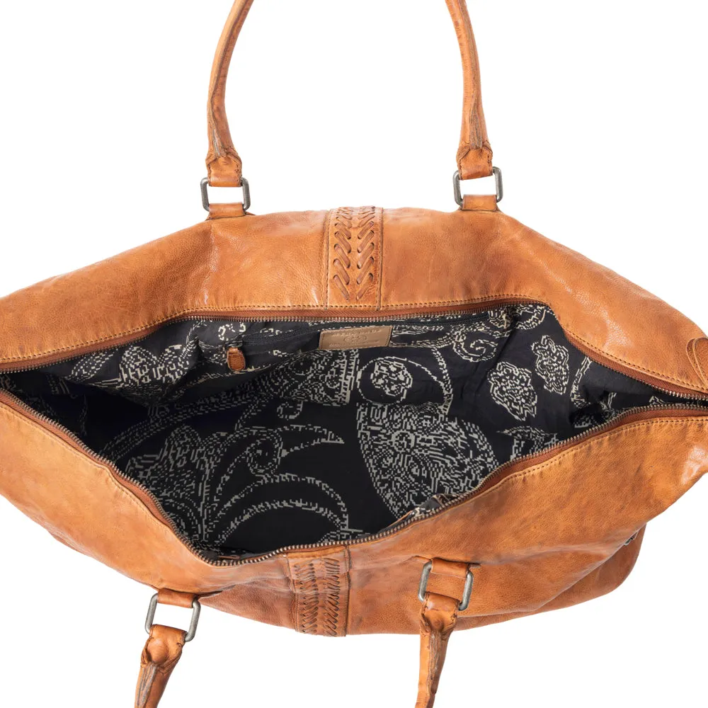 Prairie Wrangler Duffel In Brown sold by Myra Bag product image thumbnail 4