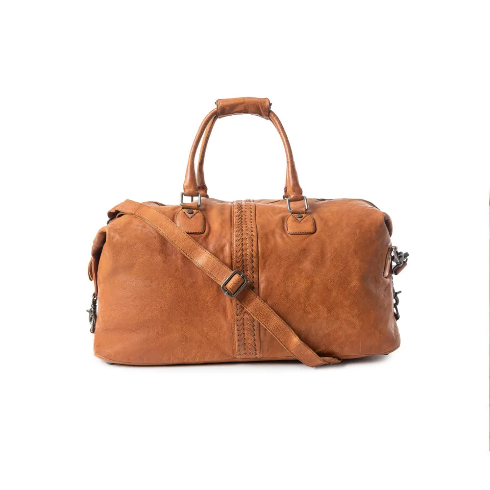Prairie Wrangler Duffel In Brown sold by Myra Bag product image thumbnail 3