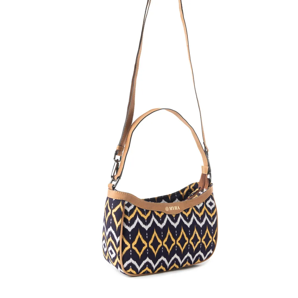 Harvest Chevron Crossbody Bag In Purple sold by Myra Bag product image thumbnail 3