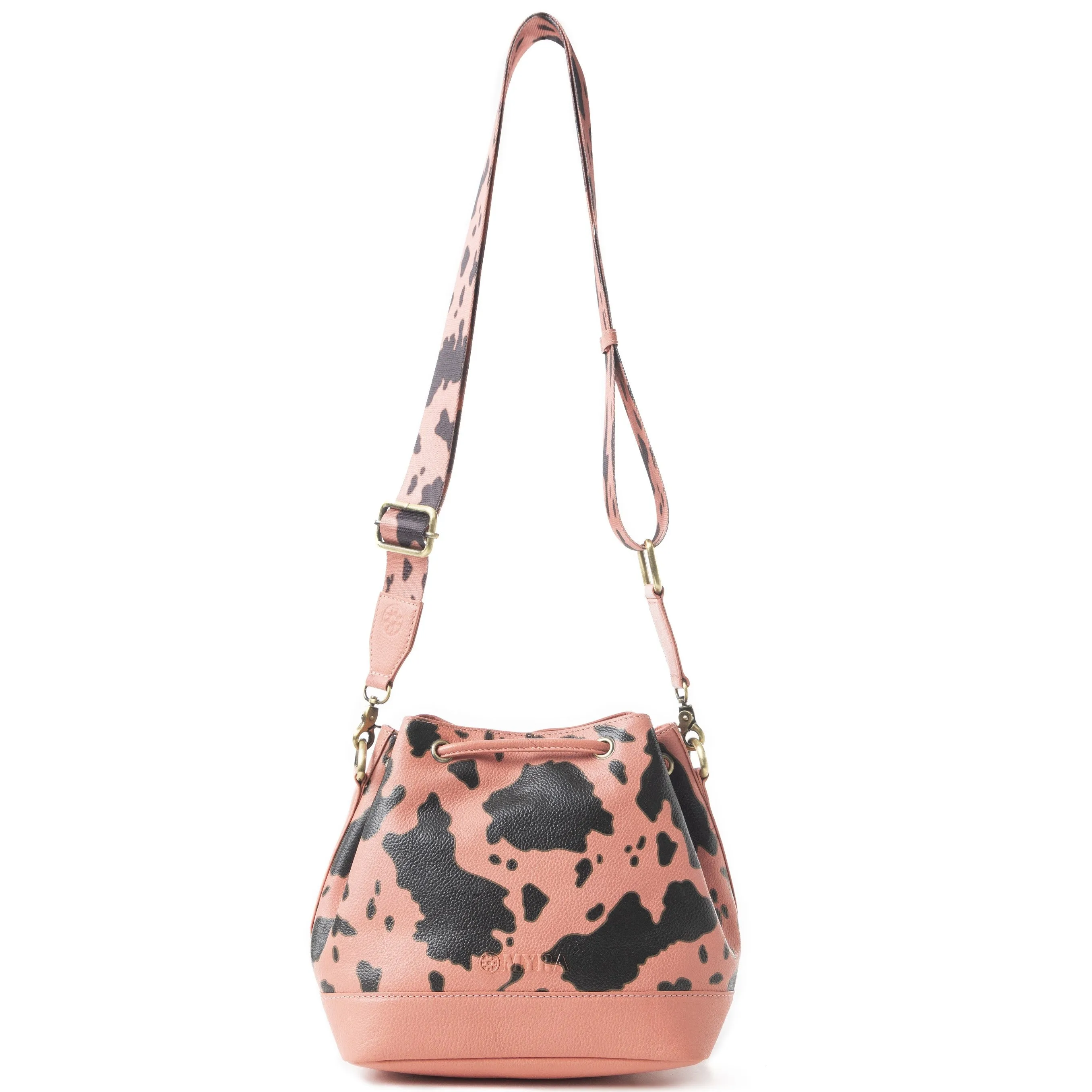Ranch Holstein Heritage Bucket Bag In Peach sold by Myra Bag product image thumbnail 3