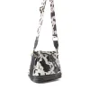 Ranch Holstein Heritage Bucket Bag In Black & White sold by Myra Bag