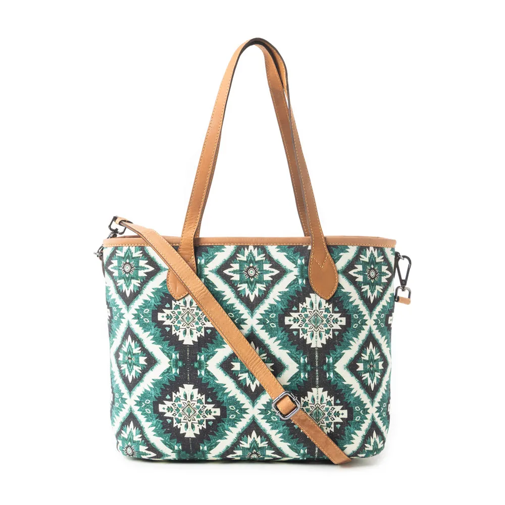 Desert Sky Star Tote Bag In Turquoise sold by Myra Bag product image thumbnail 2