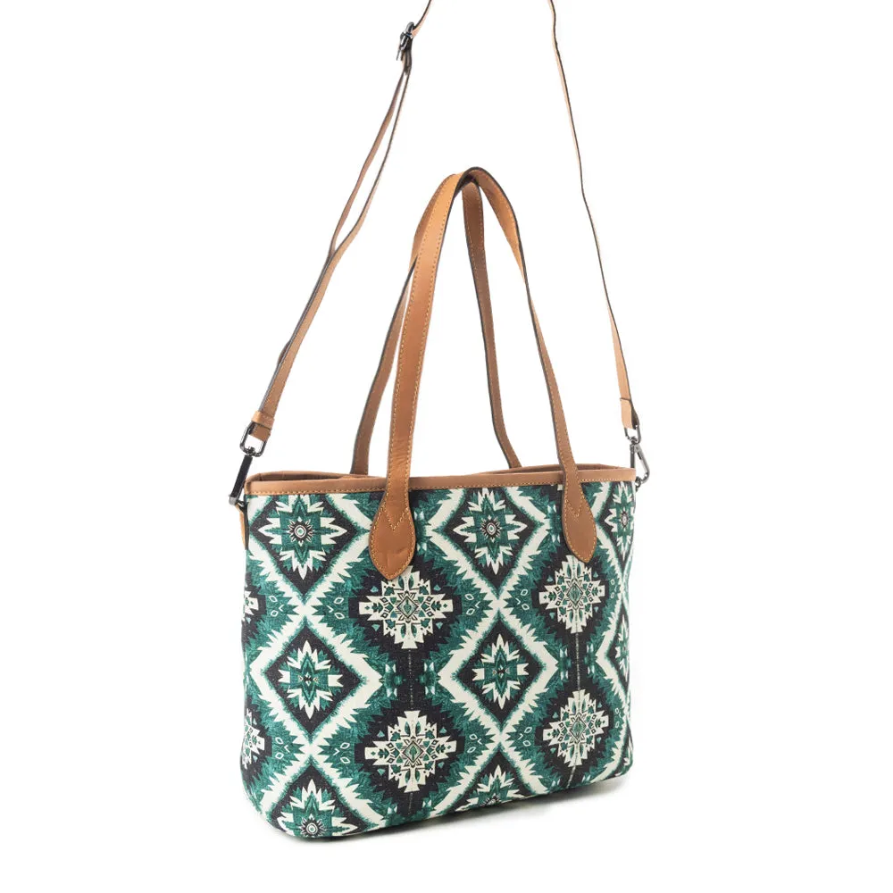 Desert Sky Star Tote Bag In Turquoise sold by Myra Bag product image thumbnail 5