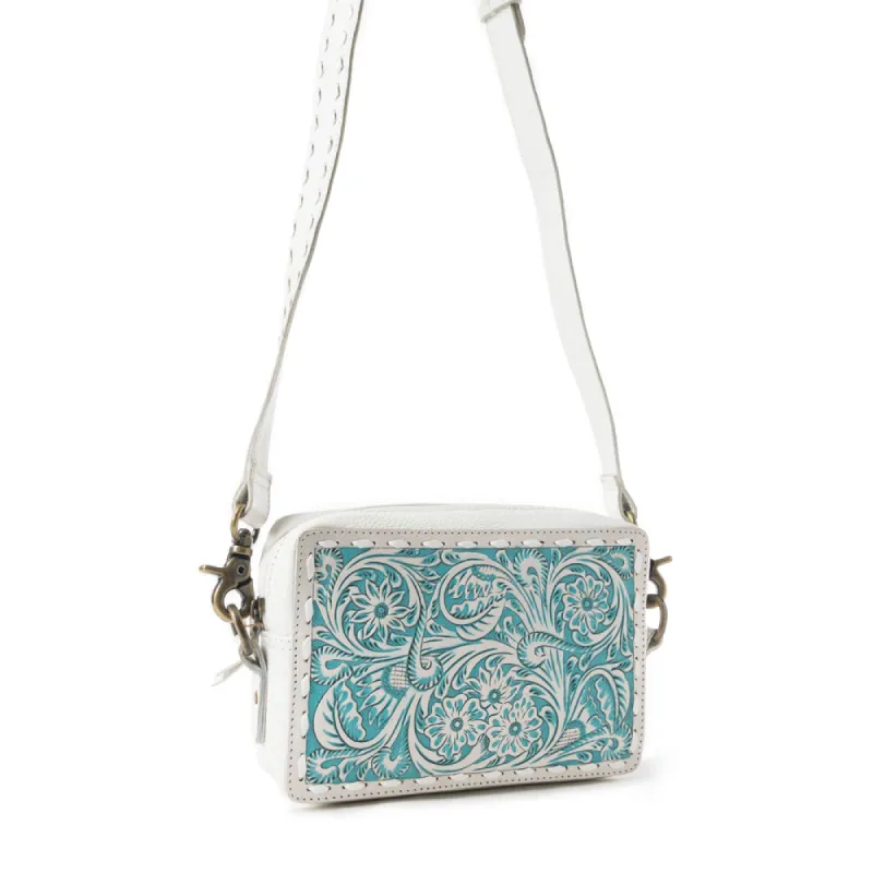 Barstow Trail Shoulder Bag In Blue sold by Myra Bag