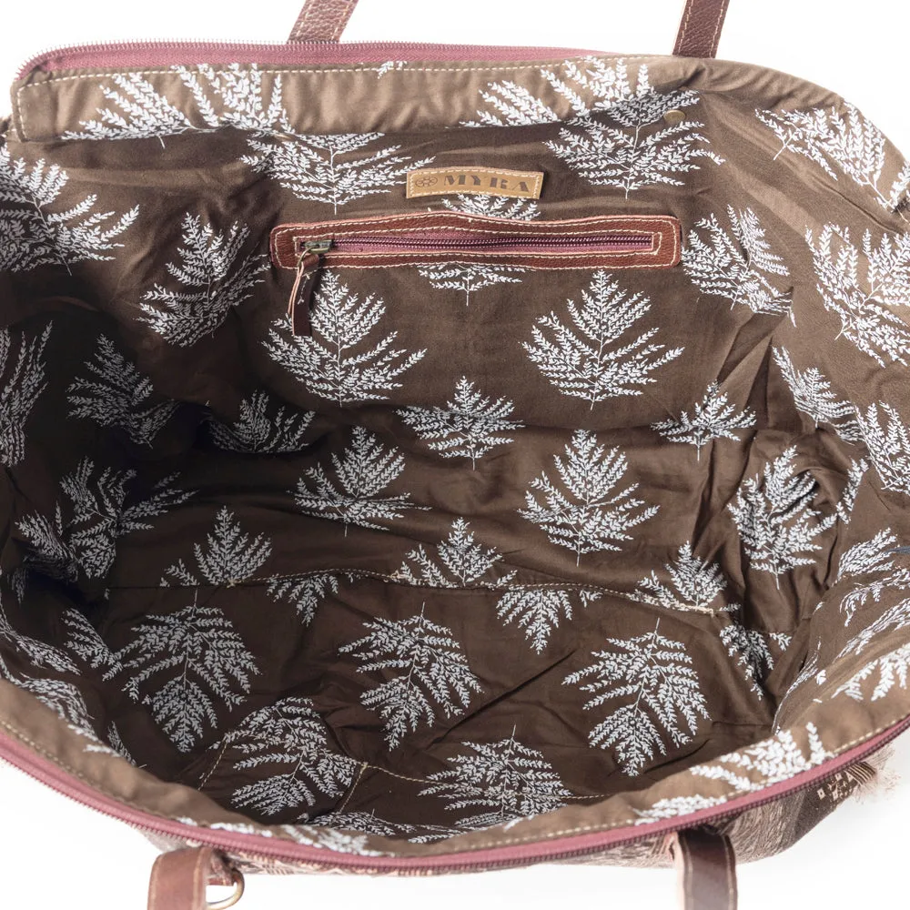 Tribal Spirit Adventure Weekender Bag In Brown sold by Myra Bag product image thumbnail 3