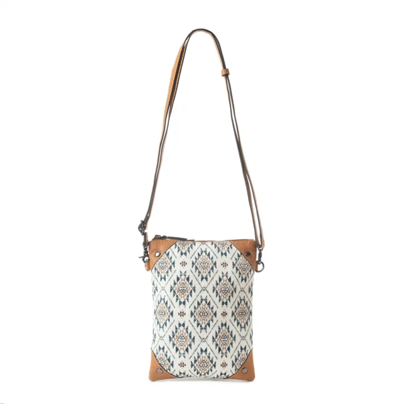 Grand Mesa Memories Crossbody Bag In White made by Myra Bag