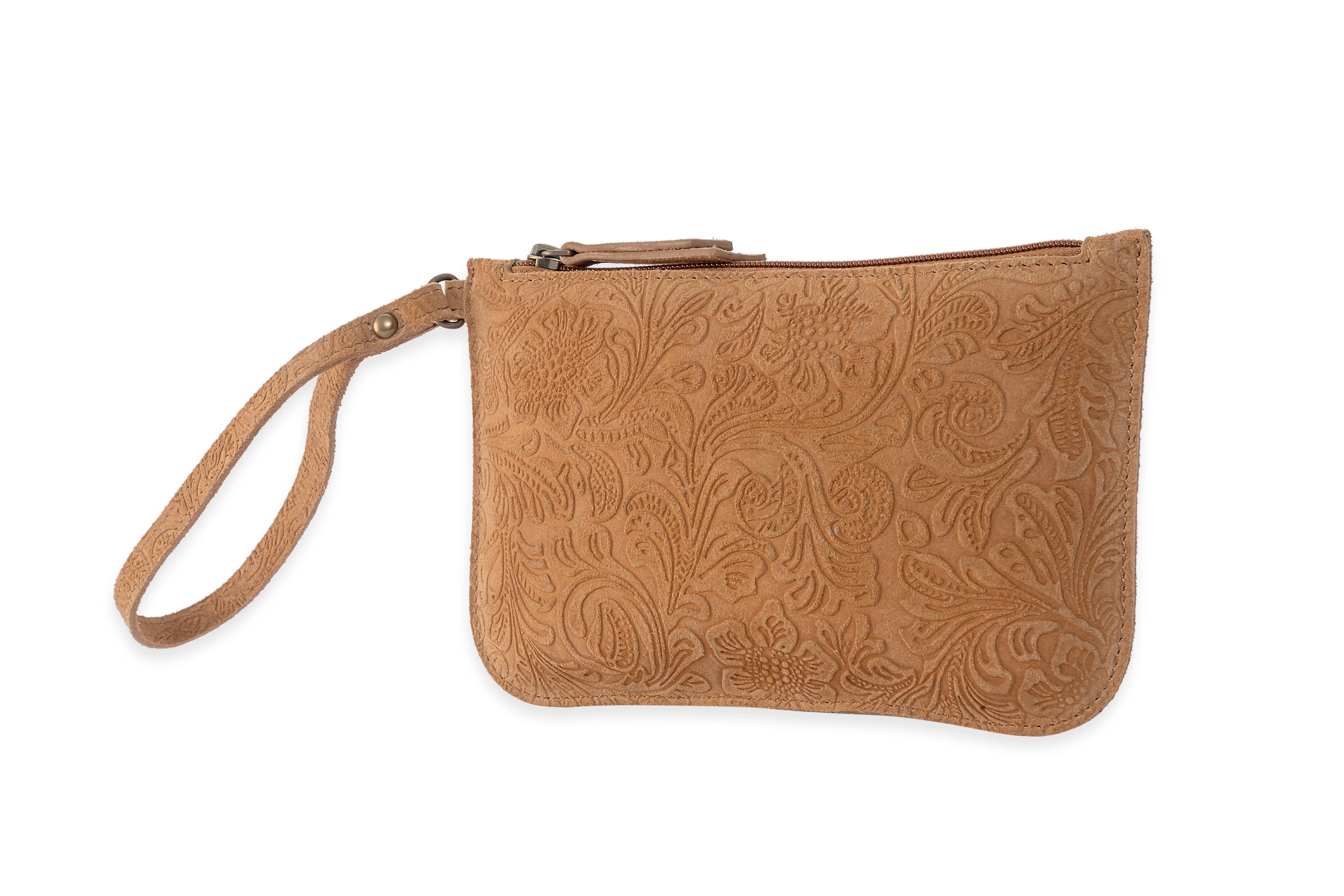Heritage Scroll Clutch Bag In Brown sold by Myra Bag product image thumbnail 2