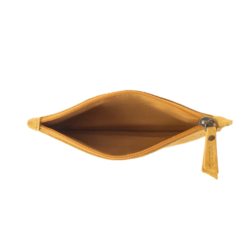 Heritage Scroll Clutch Bag In Mustard sold by Myra Bag product image thumbnail 4