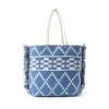Garden Lattice Carryall Tote Bag In Blue sold by Myra Bag
