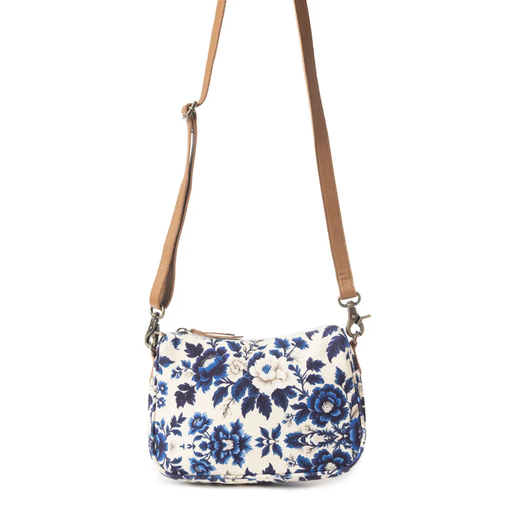 Cottage Rose Crossbody Bag In Blue sold by Myra Bag product image thumbnail 2
