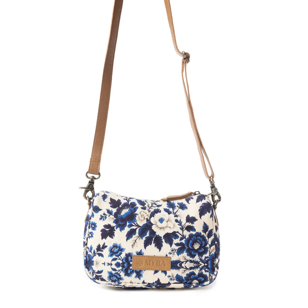 Cottage Rose Crossbody Bag In Blue sold by Myra Bag product image thumbnail 4