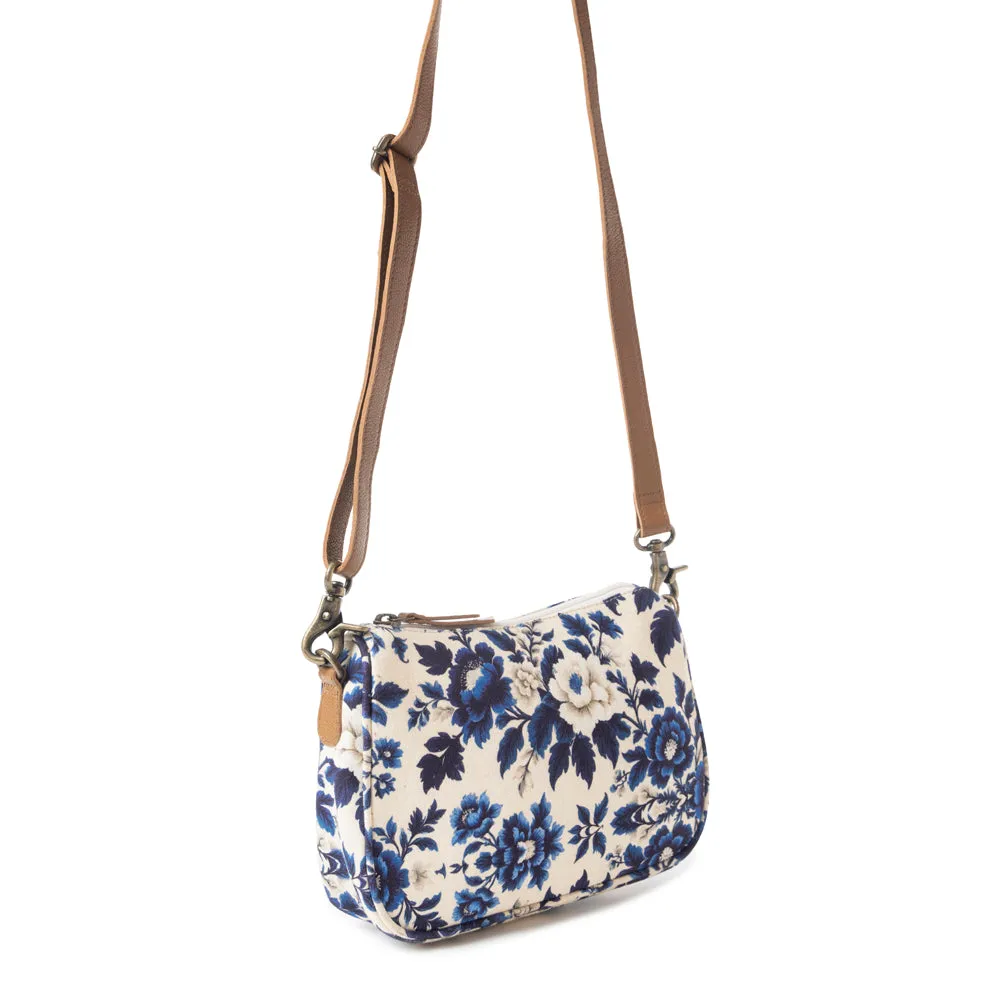Cottage Rose Crossbody Bag In Blue sold by Myra Bag product image thumbnail 5