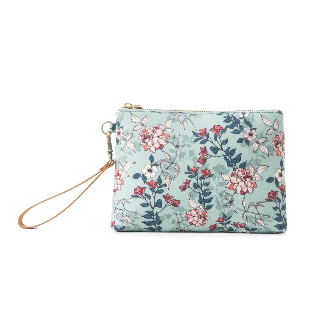Peace & Serenity Blossoms Clutch Bag In Blue sold by Myra Bag product image thumbnail 2