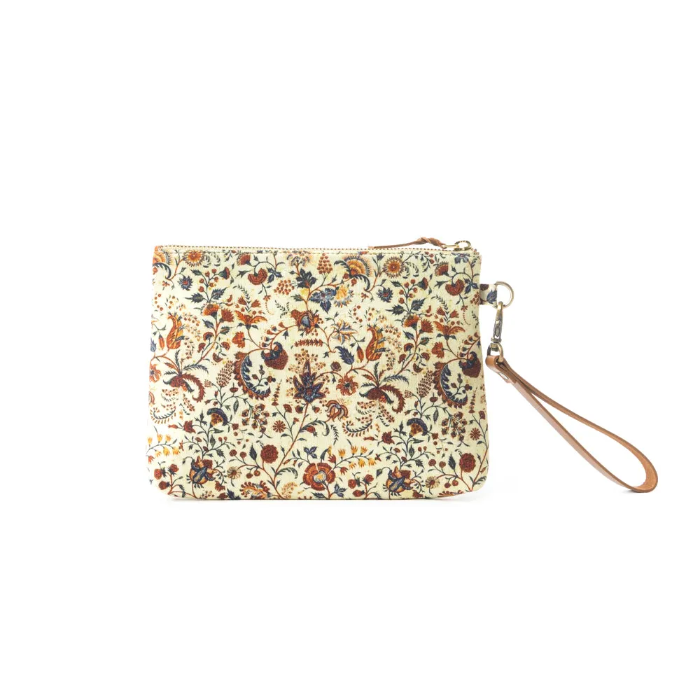 Peace & Serenity Blossoms Clutch Bag In Off white sold by Myra Bag