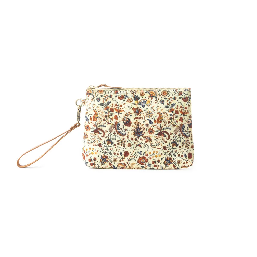 Peace & Serenity Blossoms Clutch Bag In Off white sold by Myra Bag product image thumbnail 4