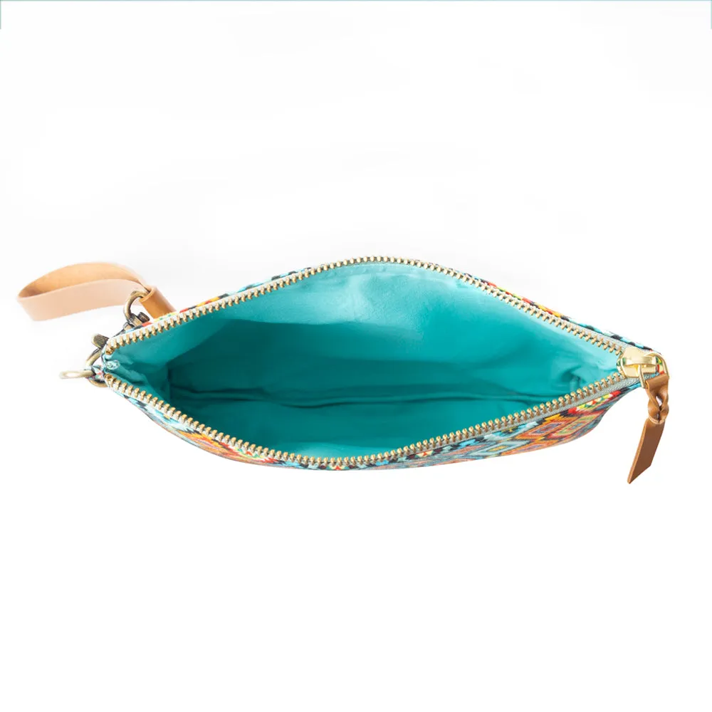 Peace & Serenity Blossoms Clutch Bag in Blue sold by Myra Bag product image thumbnail 3