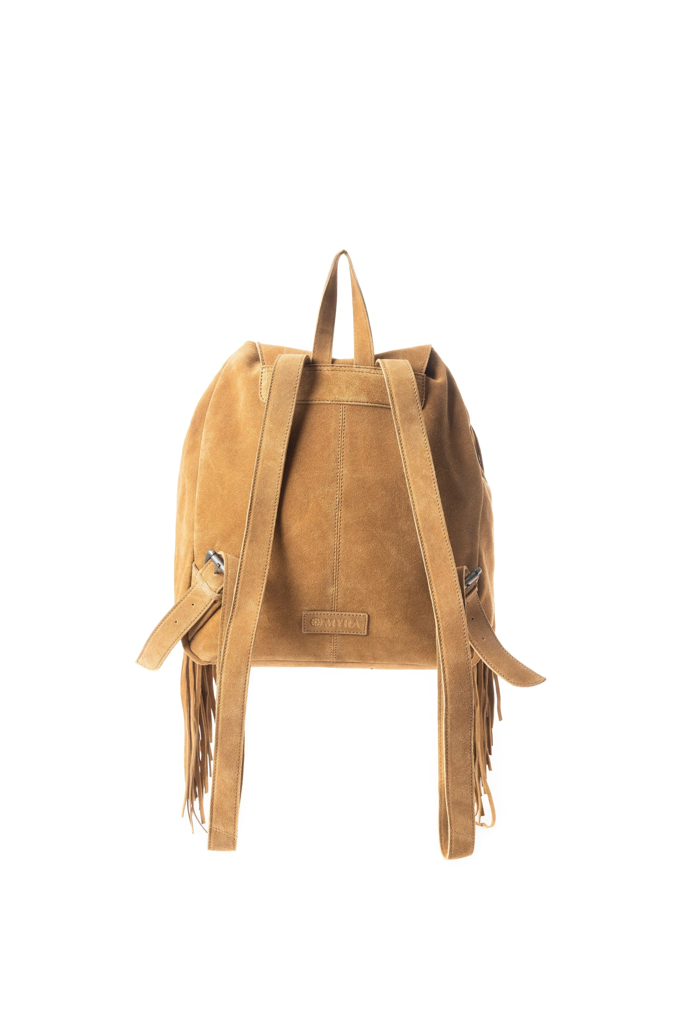 Deluxe Royale Backpack In Camel sold by Myra Bag product image thumbnail 3